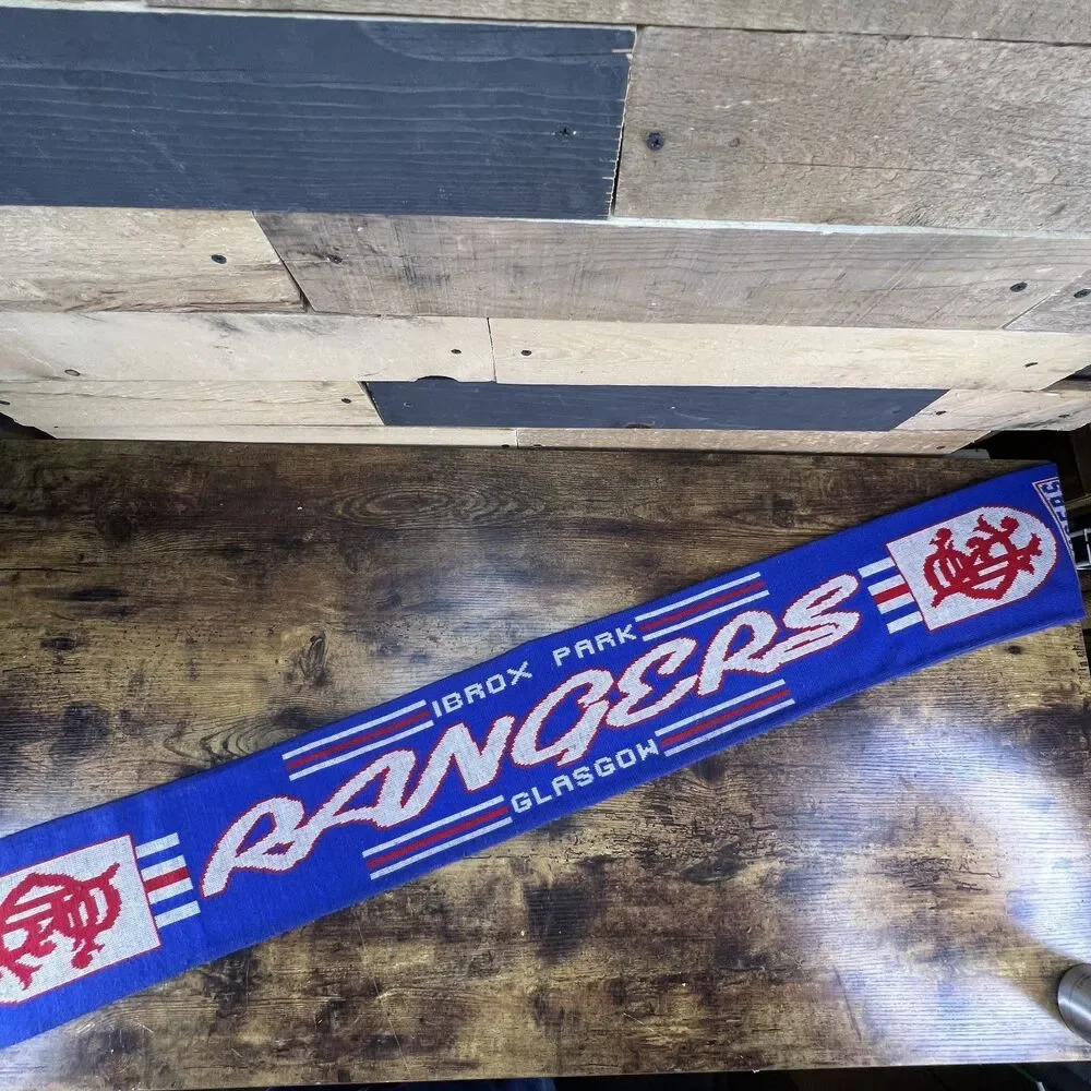 VTG GLASGOW RANGERS Football Soccer Club Scarf Ibrox Park Scottish Premiership